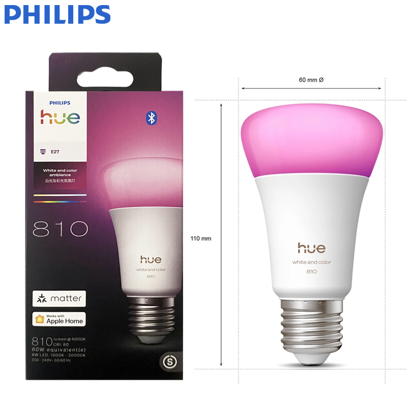 Philips Bulb Hue - Philips Hue E27 A60 White and