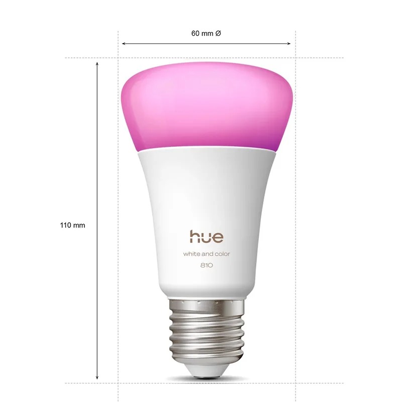 Philips Hue E27 A60 White and  - Philips Bulb Hue 评论和价格