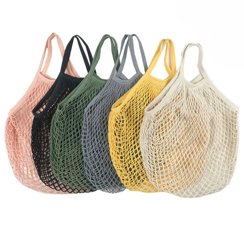 Foldable Cotton Mesh Shopping  - Reusable Produce Bag 评论和价格