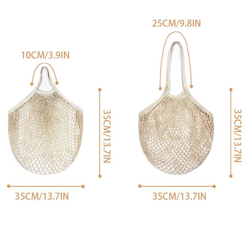 Foldable Cotton Mesh Shopping  - Reusable Produce Bag 评论和价格