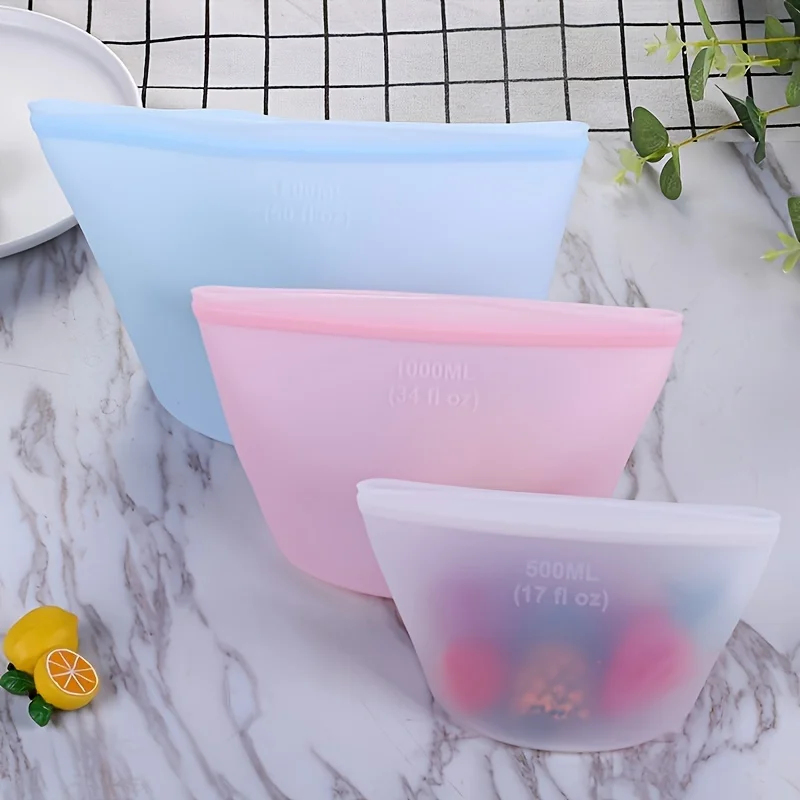 Reusable Silicone Storage Bags - Reusable Produce Bag 评论和价格