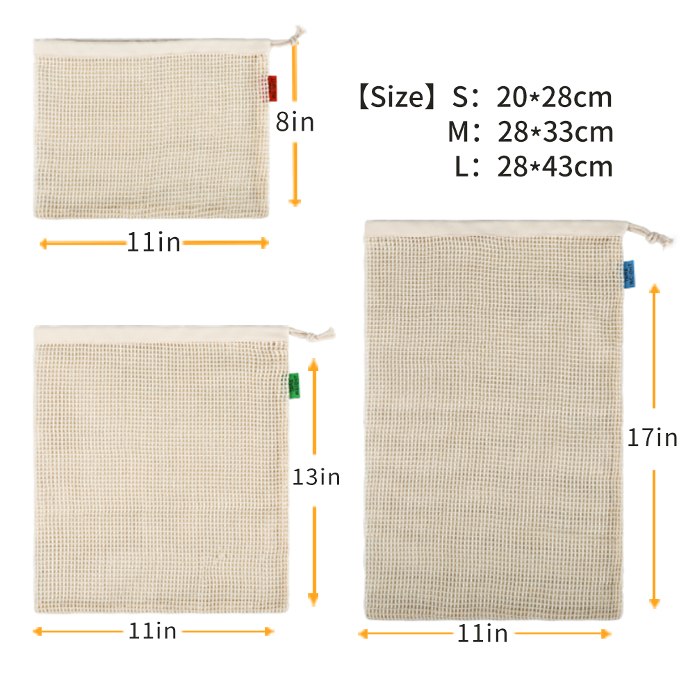 Organic Cotton Reusable Produc - Reusable Produce Bag 评论和价格
